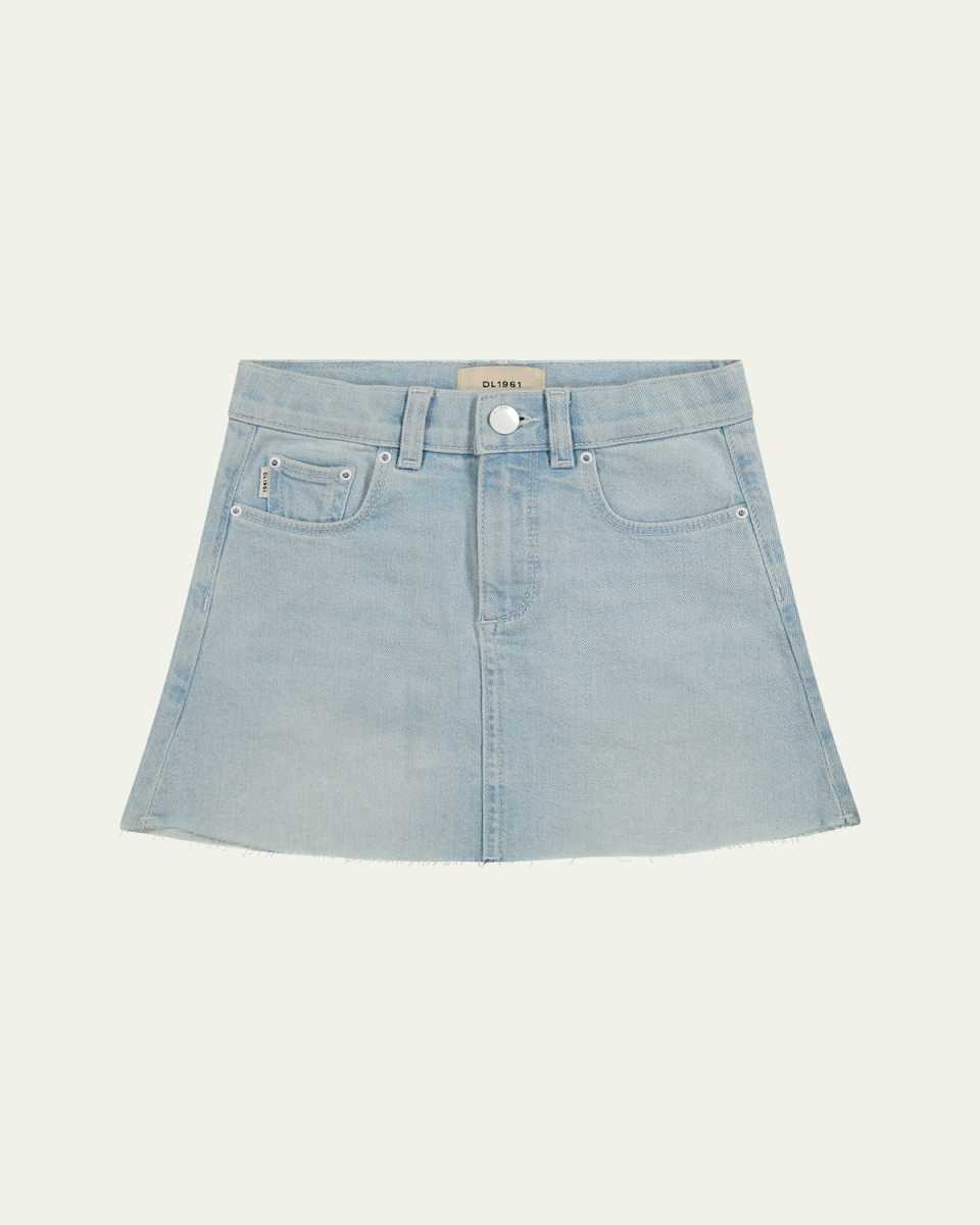 Girl's Jenny Denim Mini Skirt, Size 7-16